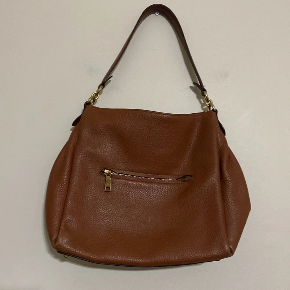 Coach  Shay Shoulder Leather Bag women large brown casual office retro